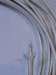 RK75-2-21 Silver Plated RF Coaxial Cable Teflon Insulated- 3.2mm 75Ω 26 AWG