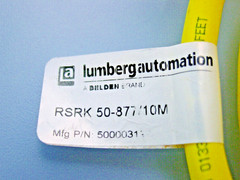 *Lumberg Automation RSRK 50-877/10M 10 Meters, 5 Pin Male to 5 Pin Female, Cable