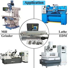 3Axis 14″ 18″ 38″ Linear Glass Scale Bridgeport CNC Mill Digital Readout DRO Kit