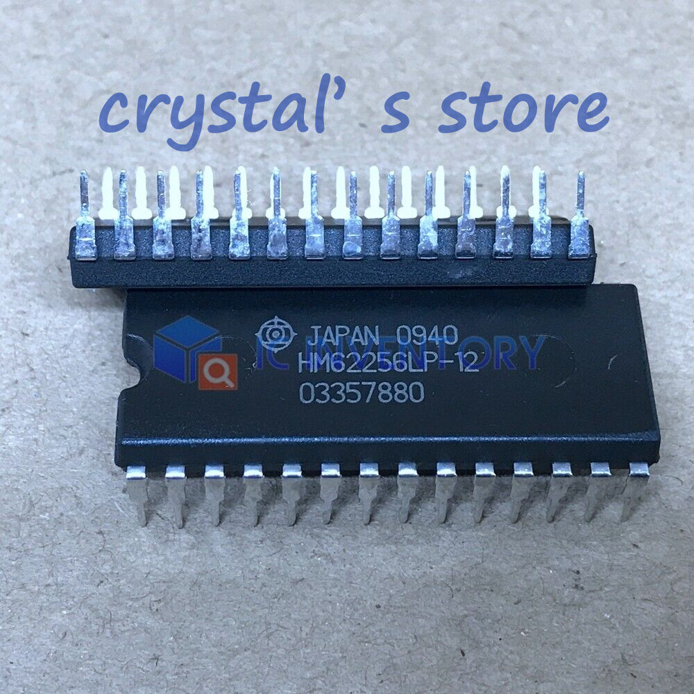 Lot of 10PCS HM62256LP-12 Encapsulation:DIP-28,x8 SRAM