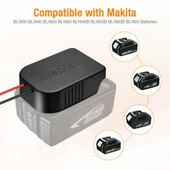 2xDIY Power Wheels Adapter Battery Connector For Makita 14.4V 18V Li-ion Battery