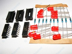 3x Bundle PIC16F630-I/P IC MCU + 3x IC Sockets + 20x LED Resistor Pack 5V – USA