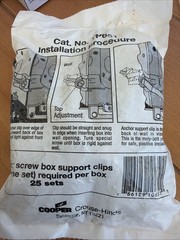 Cooper Crouse-Hinds TP651 Steel Old Work Clip (bag of 25)