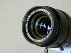 Hitachi KP-M32AN Industrial Vison Camera & Edmunds 35MM 54689 Double Glass Lens