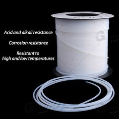 White / Transparent PTFE Tubing Air Tube High Temp Resistance 0.6-8.0 mm OD –