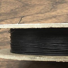 5953 ALPHA WIRE – 1000′ Black – 26awg Solid Silver Plated OFHC Kynar 5mil 1970s