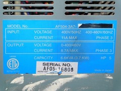 Sumitomo Machine AF504-3A7 SMAC PAC AF-500 Transistor Inverter Module 5hp 3ph