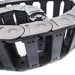 US Stock 1M 1000mm Black Long Nylon Cable Drag Chain Wire Carrier 25 x 77mm