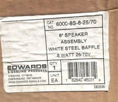 ⚡️Edwards 6000-S-8-25/70 Baffled Speaker Assembly