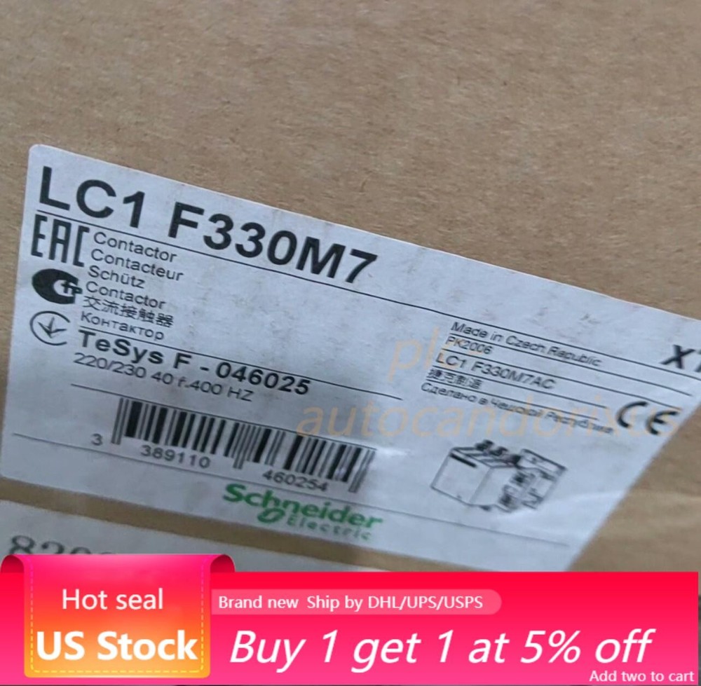one New snd Contactor LC1F330M7 330A 220V 50/60Hz Fast Ship