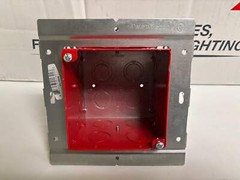 New Open 10 PK Orbit FA-UMAB Fire Alarm 4″ Square 3-1/2″ Adjustable Deep Box