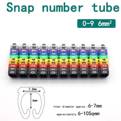 150/100Pcs Cable Markers Colourful C-Type Marker Number Tag Label for 2-3Mm Wire