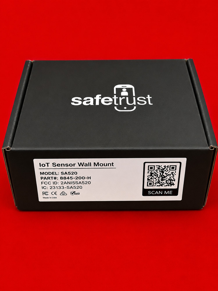 SafeTrust SA520 IoT Sensor Wall Mount 8845-200-H Open Box Used