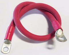 1/0 AWG 0 Gauge Copper Battery Cable, Car, Truck, RV, Solar – Custom Made 6″