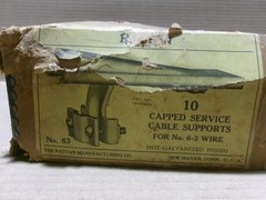 Rattan 1948845 Box of 10 Capped Service Cable Support For No. 6-3 Wire AK
