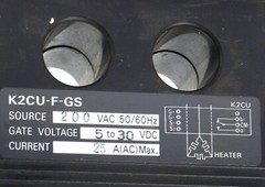 OMRON 200V Heater fault detector K2CU-F20A-EGS.Source 25A w Gate Input Terminals