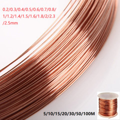 ROUND COPPER WIRE SOLID PURE COPPER WIRE 99.9% UNCOATED BARE 0.2mm To 2.5mm
