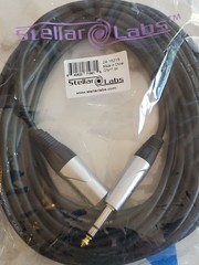 Microphone Cables STELLAR LABS model 24-16215 1/4 TRS male connector XLR Female