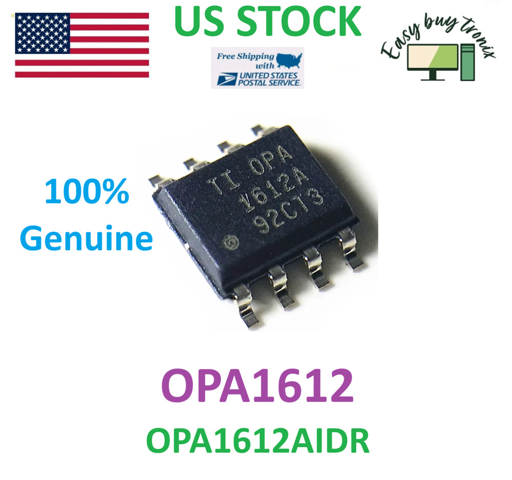 10PCS OPA1612 Dual Sound-Plus opAmp Burr Brown/TI OPA1612AID ultra low noise