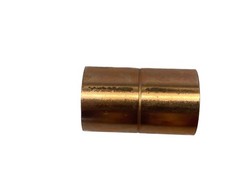 (7) NOS Unbranded 3/4” x 3/4” Copper Coupling w/ Rolled Tube Stop 7/8” OD