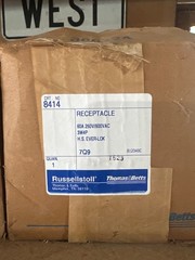 Russellstoll A-600VAC-250V Receptacle 250 V / 600 VAC 3 P 4 W (TSC)