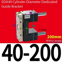 Cylinder Guide Bracket 32/40/50 for Fixing The Rack Extension Rod Accessory