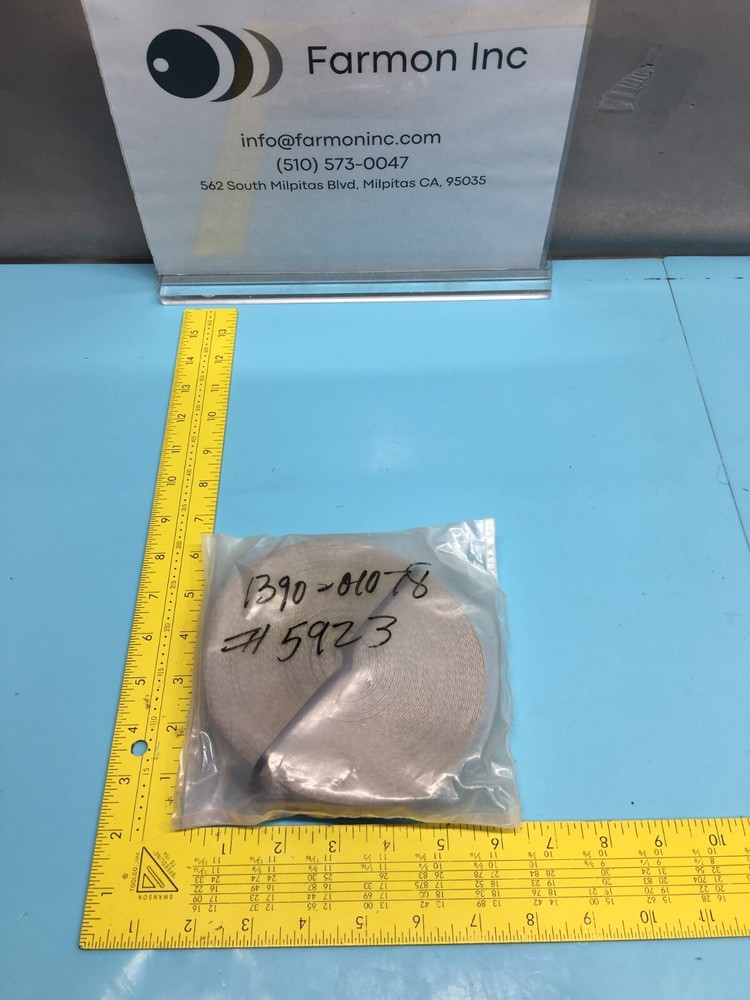 AMAT 1390-01078 WIRE BRAID 7AWG 3/4″ FLAT TINNED-CU WOVE, 143699