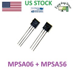 10Pcs 5Pairs MPSA06 + MPSA56 TO-92 Transistor [US STOCK WITH TRACKING]