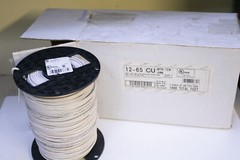 White TEW MTW 12awg 65/30 600v PVC Wire 500 Ft