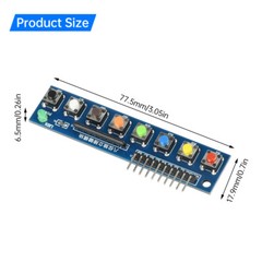 8 Bit Keypad Module with LED Indicator Touch Button Module for Microcontroller