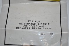 NEW ECG – ECG806 Integrated Circuit AM RF/IF AMP Philips Replaces Delco DM-35