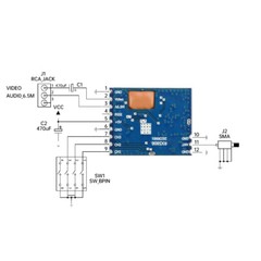 5.8G 5725~5865MHz Receiver Module RX5808 Wireless Audio Video Receiver Module