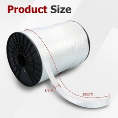 Findmall 1/2″ x 1053′ 1250 lbf Tensile Capacity Polyester Pulling Tape Mule Tape