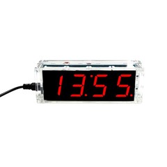 DIY Electronic LED Clock Kit Digital Alarm Time Display Microcontroller Project