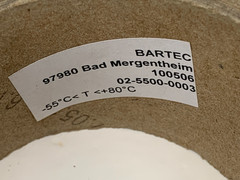 Bartec 02-5500-0003 Aluminum Adhesive Tape 50mm W 50m L up to 80 ° C Duct Tape