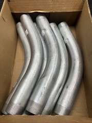 NEW Box of 6 Crouse-Hinds RLB15045 1-1/2″ 45D Rigid Elbows