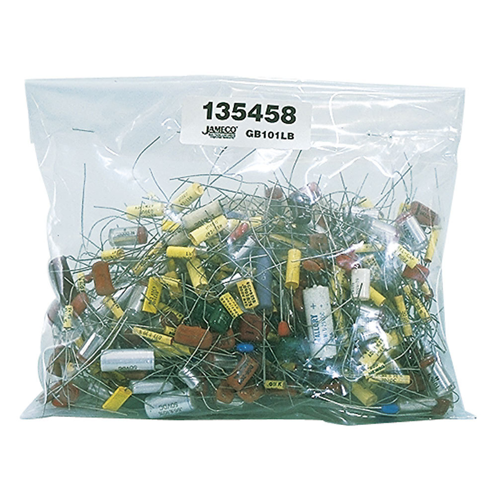 Jameco Valuepro GB101LB 400 Piece Mylar Capacitor Grab Bag Contents vary