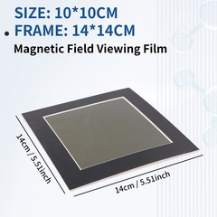 4 x 4Inch Magnetic Field Viewing Film,Magnetic Field Viewer,Magnetic Flux9991