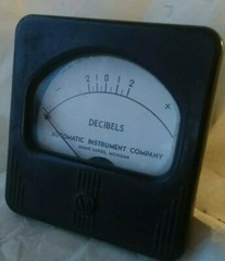 Automatic Instrument Company Decibel Panel Meter