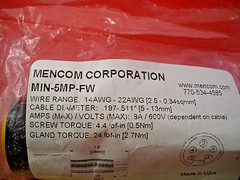 Mencom MIN-5MP-FW Connector Wireable Male Straight Plug 5 Pin Pole MIN5MPFW New