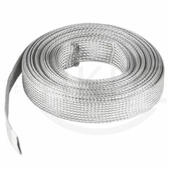 Flat Shield Braided Ground Strap Grounding Tinned Copper Braid Width 4mm – 70mm