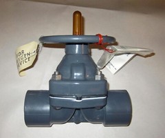 ITT Grinnell DIA-FLO 2″ Manual Diaphragm Valve, PVC Socket Weld Connection, New