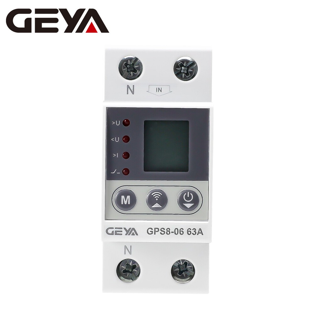 GEYA WIFI Over Current Protect Over&Under voltage Protective Device 32-80A 220V