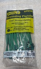 Dottie GP1050 10-1/2″ Ground Pigtails 12 Ga Solid Copper Wire, Lot of 50
