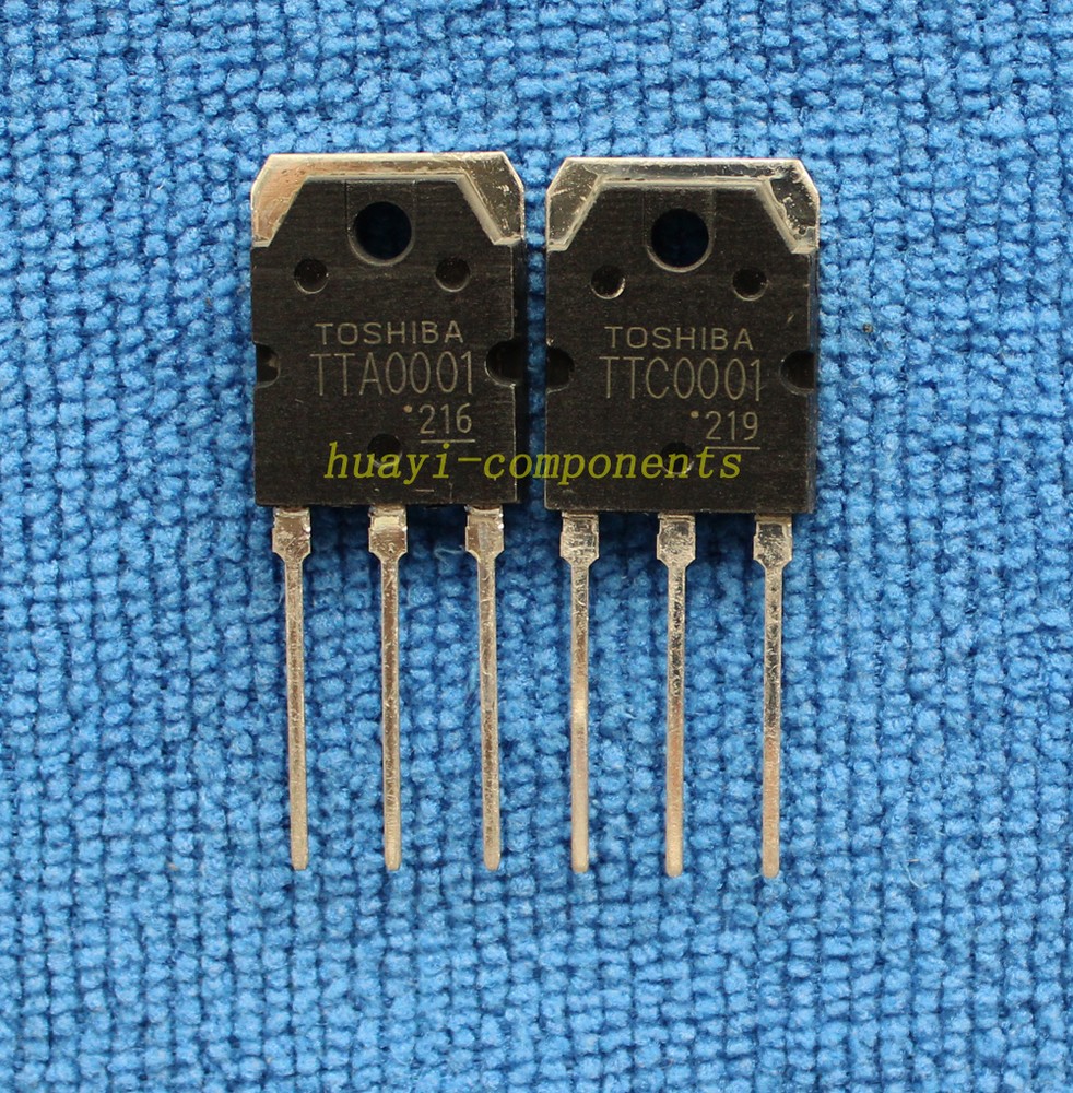 1pair TTA0001/TTC0001 Transistor Silicon PNP Triple Diffused Type TO-3P