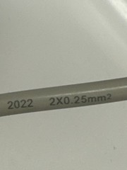 2-Wire Cable 5250914 Female Plug PVC-CEI-2022 2×0.25mm – New Fast Ship