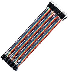 40PCS Dupont Jumper Wires, 20cm, F/M, Assorted Colors