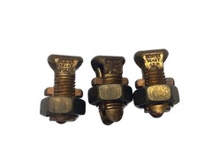 NOS LOT of 3 Burndy #8-#4 AWG Run/Tap Split Bolt Connectors 14-4T KS20 DB 10-16