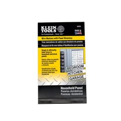 Klein Tools Wire Markers Household Electric Panel Labels with Directory 56255