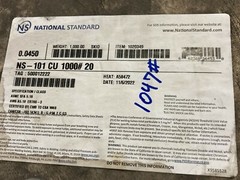 (1000#) National Standard .045″ MIG Welding Wire Spool NS-101 CU A58472, 1020349